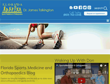 Tablet Screenshot of drjamestalkington.com
